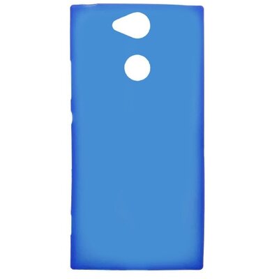 Hátlapvédő telefontok gumi / szilikon (matt, fényes keret) Kék [Sony Xperia XA2 (H4113)]