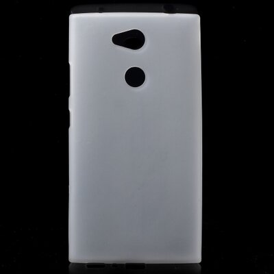 Hátlapvédő telefontok gumi / szilikon (matt, fényes keret) Fehér [Sony Xperia L2]