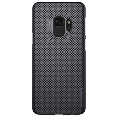 Nillkin Air műanyag hátlapvédő telefontok (gumírozott, lyukacsos) Fekete [Samsung Galaxy S9 (SM-G960)]