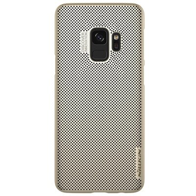 Nillkin Air műanyag hátlapvédő telefontok (gumírozott, lyukacsos) Arany [Samsung Galaxy S9 (SM-G960)]
