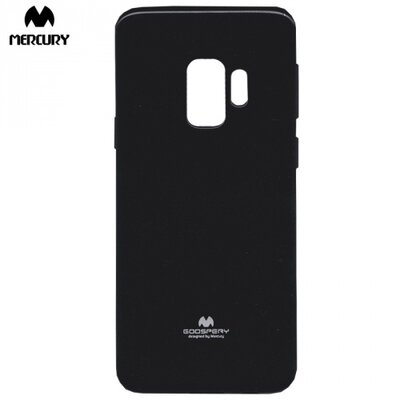MERCURY Goospery hátlapvédő telefontok gumi / szilikon (csillámporos) Fekete [Samsung Galaxy S9 (SM-G960)]