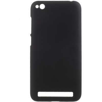 Műanyag hátlapvédő telefontok (gumírozott) fekete [Xiaomi Redmi 5A]