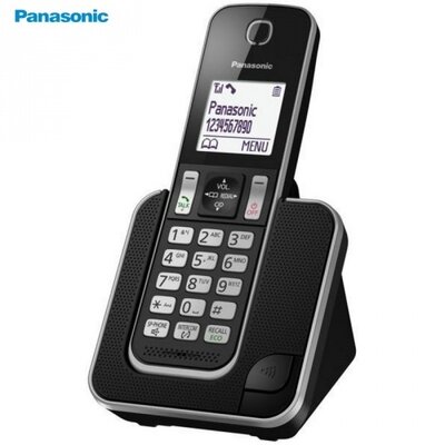 TELEFON készülék, DECT/hordozható Panasonic KX-TGD310PDB FEKETE