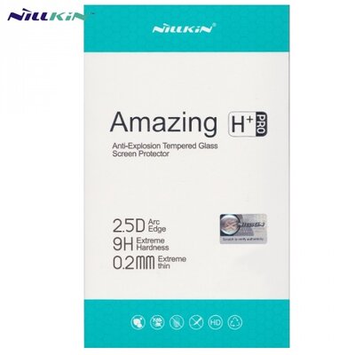 NILLKIN H+ PRO Kijelzővédő üvegfólia (1 db, edzett üveg, 2.5D lekerekített szél, karcálló, 0.2mm, 9H) ÁTLÁTSZÓ [Huawei P20 Pro]
