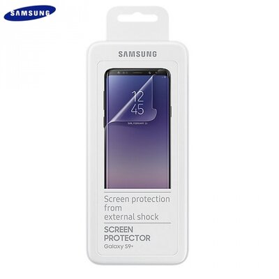 Samsung ET-FG965CTEGWW Kijelzővédő fólia (2 db-os, full screen, íves) víztiszta áttetsző [Samsung Galaxy S9+ Plus (SM-G965)]
