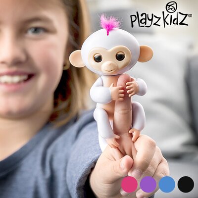 Playz Kidz Cheeky Monkey Interaktív Majom Mozgással és Hanggal (Szín: Fekete)