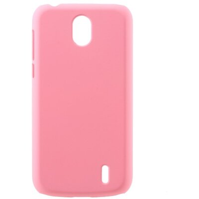 Műanyag hátlapvédő telefontok (gumírozott) Rózsaszín [Nokia 1]