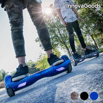 Hoverboard, Mini Segway InnovaGoods (Szín: Fekete)
