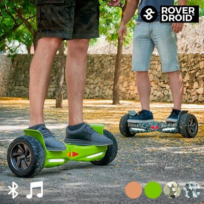 Hoverboard, Mini Segway Rover Droid Stor 190 Bluetooth Hangszóróval (Szín: Terepszín)