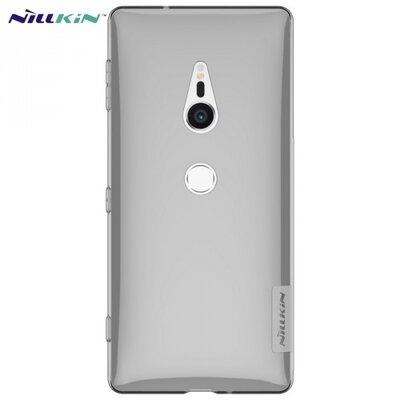 Nillkin Nature hátlapvédő telefontok szilikon hátlap (0.6 mm, ultravékony), Szürke [Sony Xperia XZ2 (H8266)]