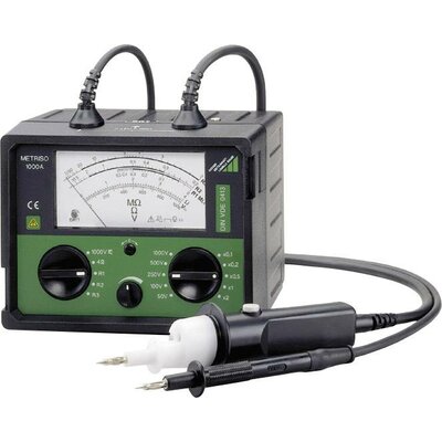 Szigetelésmérő műszer Gossen Metrawatt M 540 C 50 V, 100 V, 250 V, 500 V, 1000 V 400 MΩ Kalibrált ISO