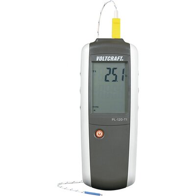 Hőmérséklet mérőműszer VOLTCRAFT PL-120 T1 -200 - +1372 °C Érzékelő típus K, J Kalibrált: ISO