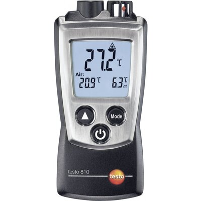 Infra hőmérő testo 810 Optika 6:1 -30 - +300 °C Érintéses mérés Kalibrált: ISO