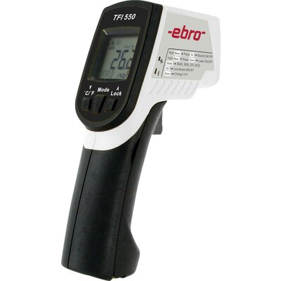 Infra hőmérő ebro TFI 550 Optika 30:1 -60 - +550 °C Érintéses mérés Kalibrált: ISO
