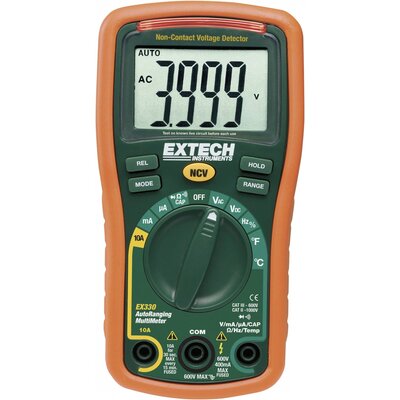 Kézi multiméter Digitális Extech EX330 Kalibrált: ISO CAT III 600 V Kijelző (digitek): 4000