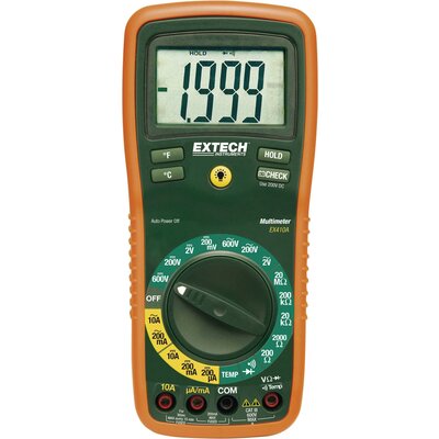 Kézi multiméter Digitális Extech EX410A Kalibrált: ISO CAT III 600 V Kijelző (digitek): 2000