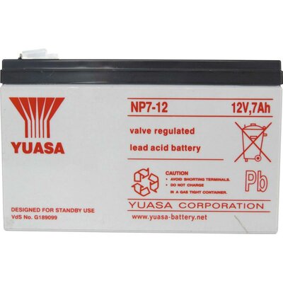 YUASA zselés akkumulátor, 12 V 7 Ah
