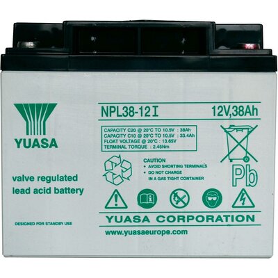 YUASA zselés akkumulátor, 12 V 38 Ah, 10 év