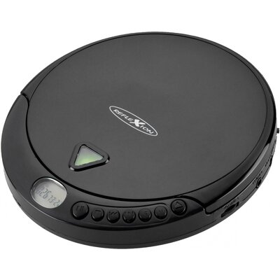 Discman, hordozható CD, MP3 lejátszó, CD, CD-R, CD-RW, MP3, FM rádióval fekete színű Reflexion PCD510MF