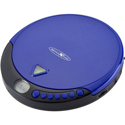 Discman, hordozható CD, MP3 lejátszó, CD, CD-R, CD-RW, MP3, FM rádióval kék színű Reflexion PCD510MF