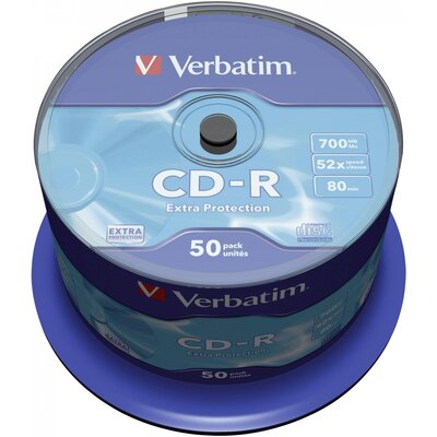 Írható CD-R 80 700 MB Verbatim 43351 50 db