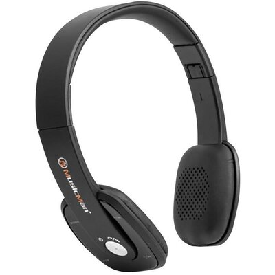 Bluetooth fejhallgató, headset beépített FM rádióval, fekete színű Technaxx 4643