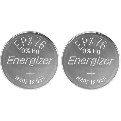 EPX76 gombelem, ezüstoxid, 1,55V, 200 mAh, 2 db, Energizer AG13, V13GA, G13A, 13GA, PX76A, PX675A, 157, GPA76