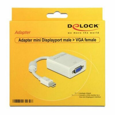 Mini Display VGA Adapter DELOCK 65130 Fehér