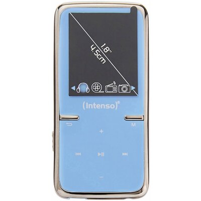 Mp3/Mp4 lejátszó, 8GB Micro SD kártyával, kék színű Intenso Video Scooter