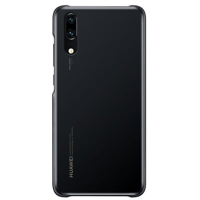 Huawei 51992349 gyári műanyag hátlapvédő telefontok (ultravékony, 0.8 mm) Fekete [Huawei P20]