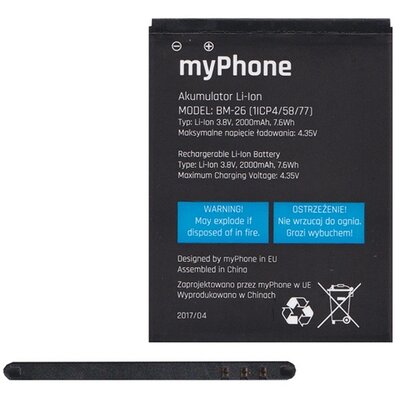 Myphone BM-26 gyári akkumulátor 2000 mAh Li-ion - MyPhone Fun 5