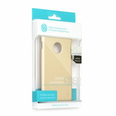 Nillkin Super Frosted műanyag hátlapvédő telefontok + kijelzővédő fólia, érdes matt felület - - Huawei P20 PRO, Arany
