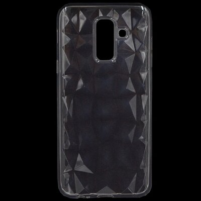 Hátlapvédő telefontok gumi / szilikon (3D, gyémánt minta) Átlátszó [Samsung Galaxy A6+ (2018) SM-A605F]
