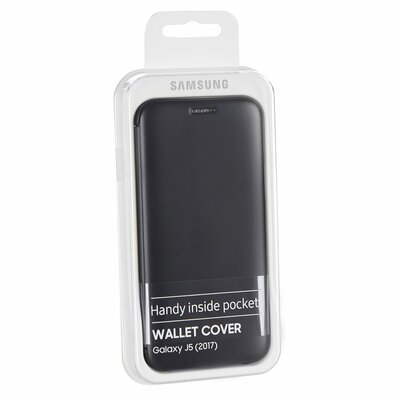 Samsung EF-WA605CBEGWW Műanyag telefontok (aktív flip, oldalra nyíló, bankkártya tartó, karbon minta), Fekete [Samsung Galaxy A6+ (2018) SM-A605F]