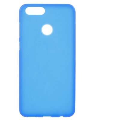 Hátlapvédő telefontok gumi / szilikon (matt, fényes keret) Kék [Huawei Honor 7x]