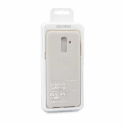 Samsung EF-PA605CFEGWW Műanyag hátlapvédő telefontok (dupla rétegű, gumírozott) Arany [Samsung Galaxy A6+ (2018) SM-A605F]