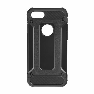 FORCELL ARMOR szilikon + műanyag hibrid hátlapvédő telefontok - iPhone 8, Fekete