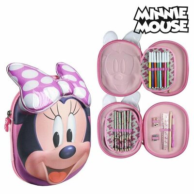 Tripla Tolltartó Minnie Mouse 8447 Rózsaszín
