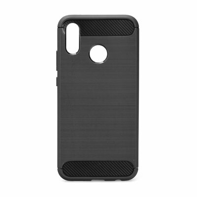 Forcell Carbon szilikon hátlapvédő telefontok, karbon mintás - Huawei P20 LITE, fekete