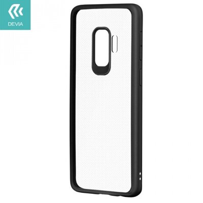 Devia C0320 DEVIA PURE hátlapvédő telefontok gumi / szilikon (átlátszó műanyag hátlap) Fekete [Samsung Galaxy S9 (SM-G960)]