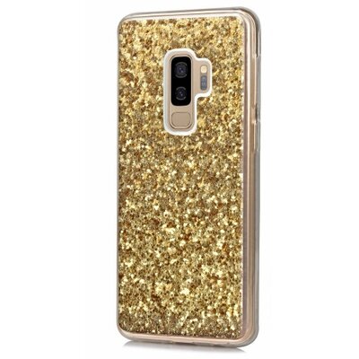 Hátlapvédő telefontok gumi / szilikon (csillogó, flitteres) Arany [Samsung Galaxy S9+ Plus (SM-G965)]