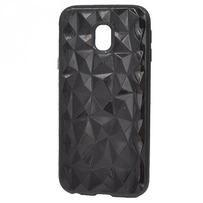 Hátlapvédő telefontok gumi / szilikon (3D, gyémánt minta) Fekete [Samsung Galaxy J3 (2017) SM-J330 EU]