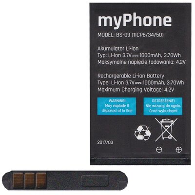Myphone BS-09 gyári akkumulátor 1000 mAh Li-ion - Myphone Halo Easy
