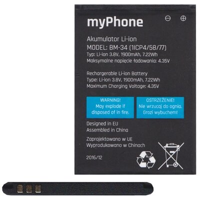 Myphone BM-34 gyári akkumulátor 1900 mAh Li-ion - Myphone Go