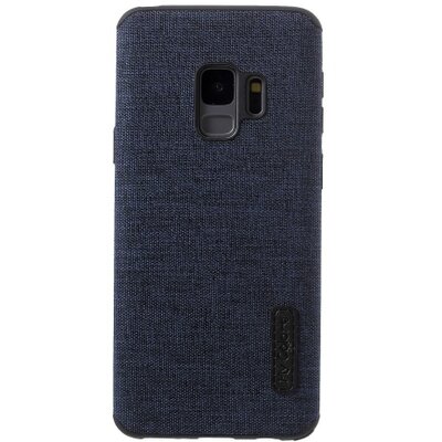 Hátlapvédő telefontok gumi / szilikon (textil bevonat) SötétKék [Samsung Galaxy S9 (SM-G960)]