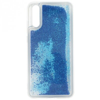 Hátlapvédő telefontok gumi / szilikon (csillogó gyöngy, folyadék hátlap) Kék [Huawei P20]