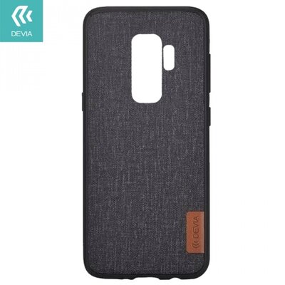 Devia C0310 DEVIA FLEX műanyag hátlapvédő telefontok (textil hátlap) Fekete [Samsung Galaxy S9 (SM-G960)]