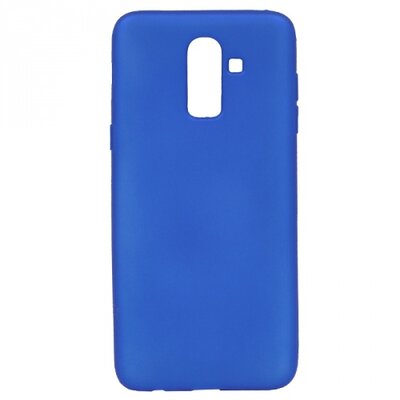 Hátlapvédő telefontok gumi / szilikon (matt) Kék [Samsung Galaxy A6+ (2018) SM-A605F]