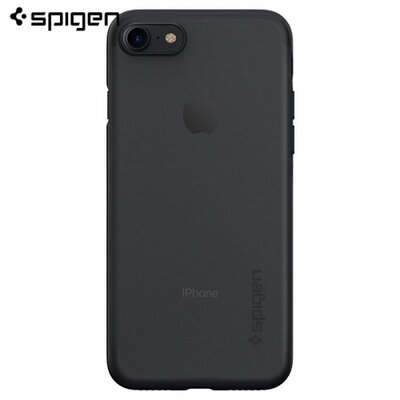 SPIGEN AIR SKIN műanyag hátlapvédő telefontok (ultravékony, 0.36 mm) fekete [Apple iPhone 7 4.7, Apple iPhone 8 4.7]