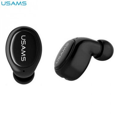 Usams LJ SERIES (BHULJ01) BLUETOOTH headset (v4.1, extra mini), fekete (1db)